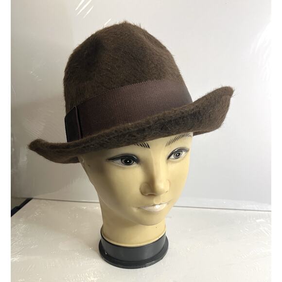 Helen Kaminski Australia Hat Mocha 100% Rabbit Fur Felt Woman's One Size Trilby - Picture 8 of 16